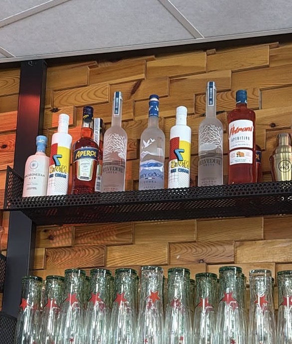 Na carta de um bar