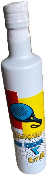 Garrafa Gin Cream 7 personalizada: A raquete de padel
