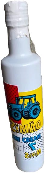 Garrafa Gin Cream 7 personalizada: O trator do Simão