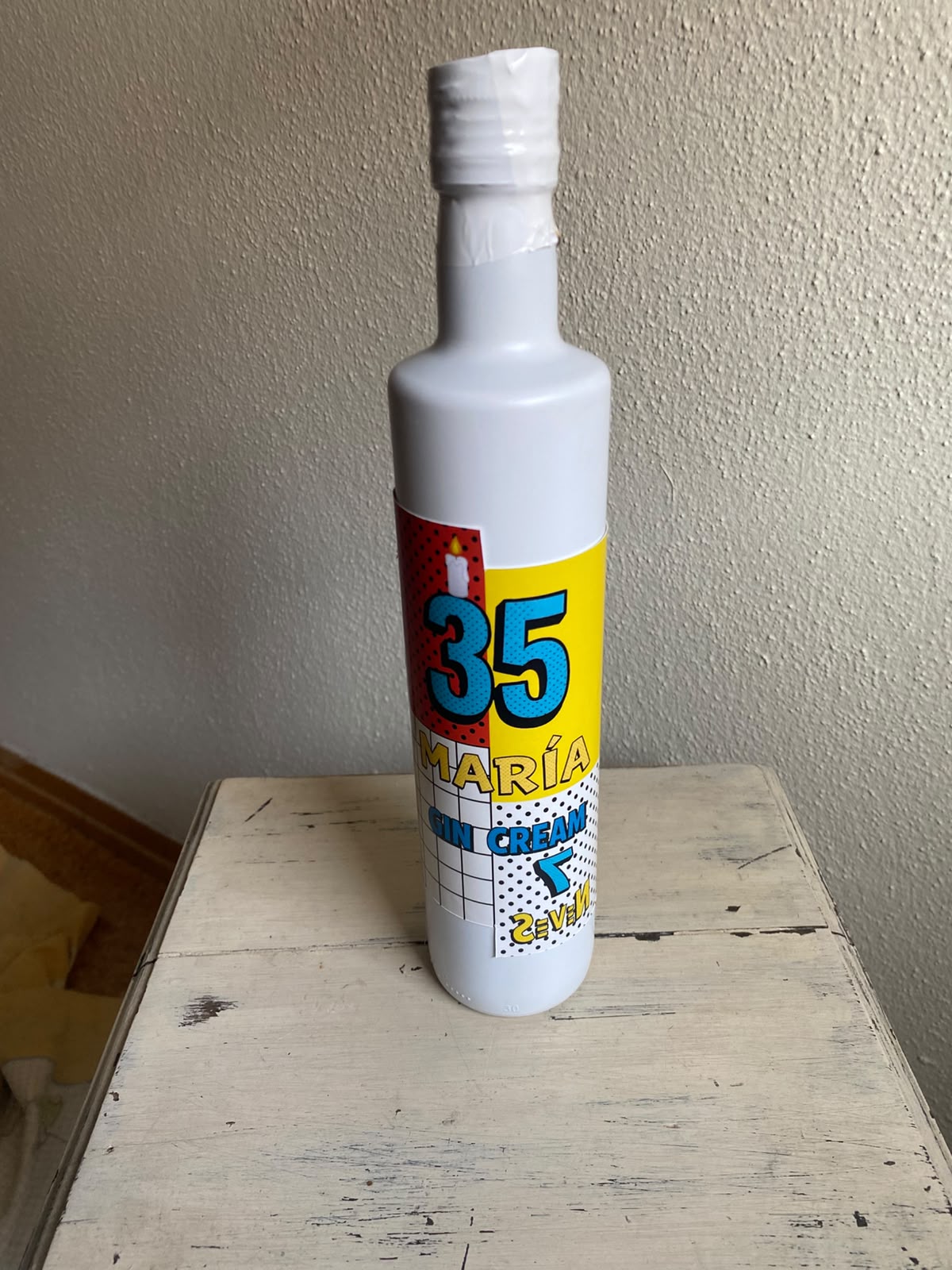 Botella Gin Cream 7 personalizada